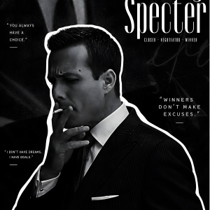 Harvey Specter | 3D Sculpted Metal Poster