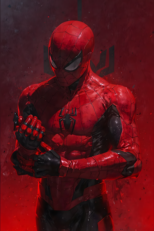 Spider Man | 3D Sculpted Metal Poster