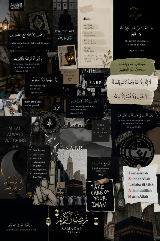 Iman Moodboard | 3D Sculpted Metal Poster