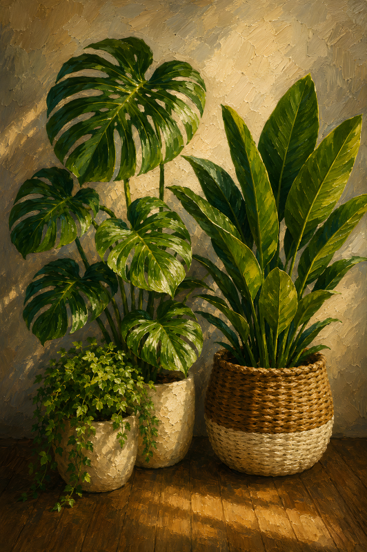 Tropical Green Collection | 3D Sculpted Metal Poster