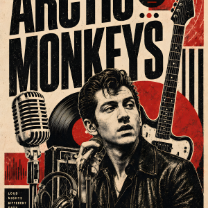 Arctic Monkeys | 3D Textured Metal Poster
