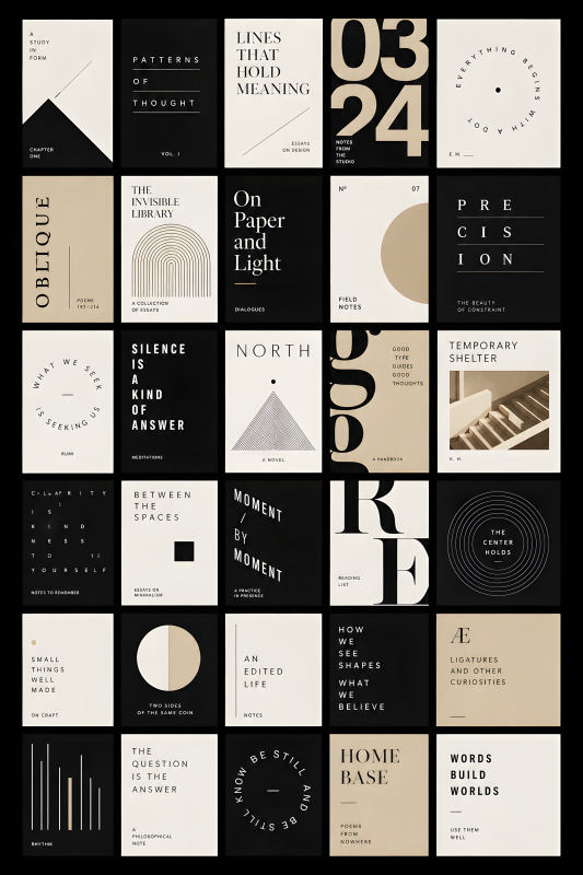 Editorial Grid | 3D Sculpted Metal Poster