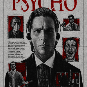 American Psycho | 3D Sculpted Metal Poster