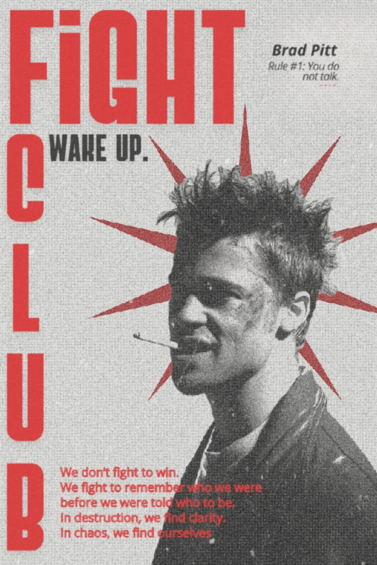 Fight Club | 3D Sculpted Metal Poster