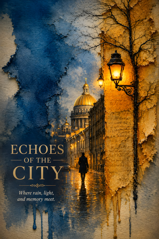 Echoes of the City | 3D Sculpted Metal Poster