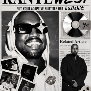 Kanye West | 3D Sculpted Poster