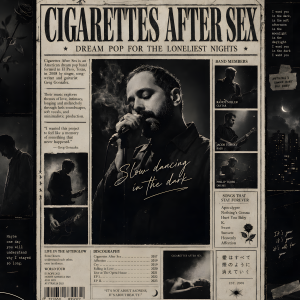 Cigarettes After Sex | 3D Textured Metal Poster