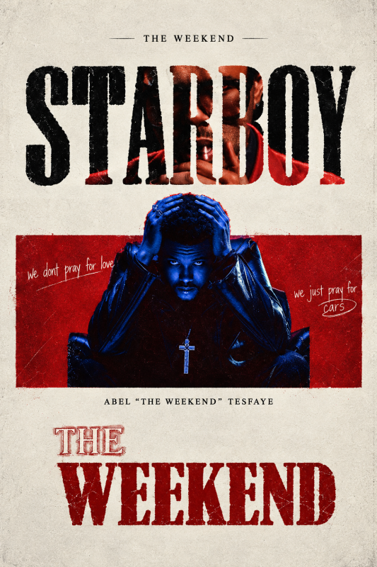 The Weeknd | 3D Sculpted Metal Poster