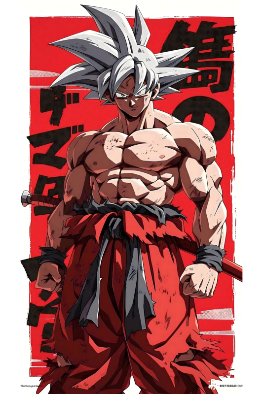 Ultra Instinct Goku | 3D Sculpted Metal Poster