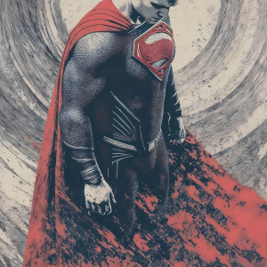 Man of Steel | 3D Sculpted Metal Poster