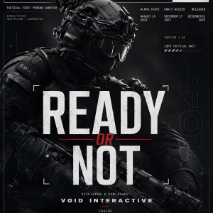 Ready or Not | 3D Sculpted Metal Poster