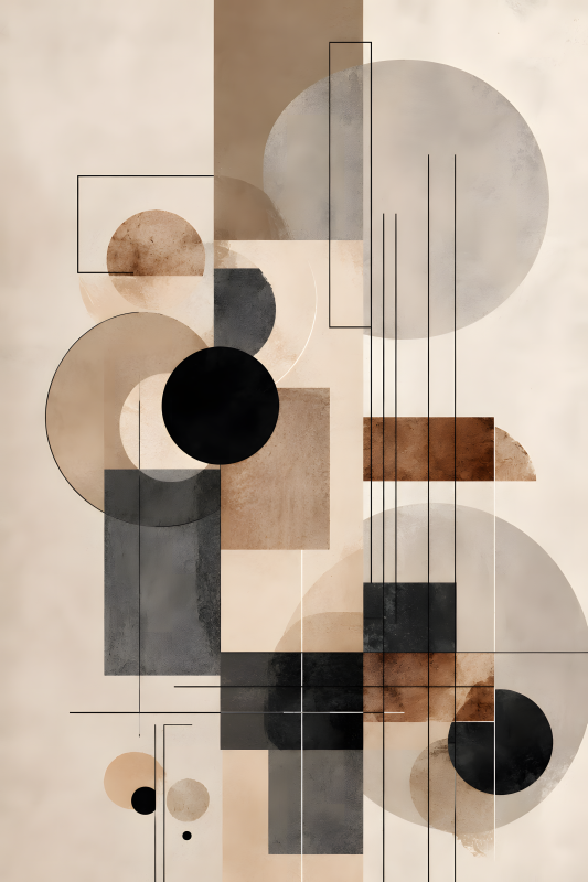 Quiet Geometry | 3D Sculpted Metal Poster