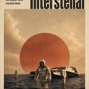 Interstellar Odyssey | 3D Sculpted Metal Poster