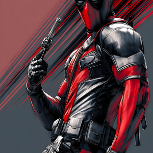 Deadpool Reloaded | 3D Sculpted Metal Poster